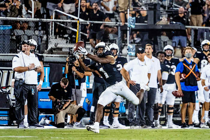 Jaylon Robinson went for 140 yards and a touchdown against Boise State. How many receiving yards and touchdowns will Robinson obtain versus Bethune-Cookman?
